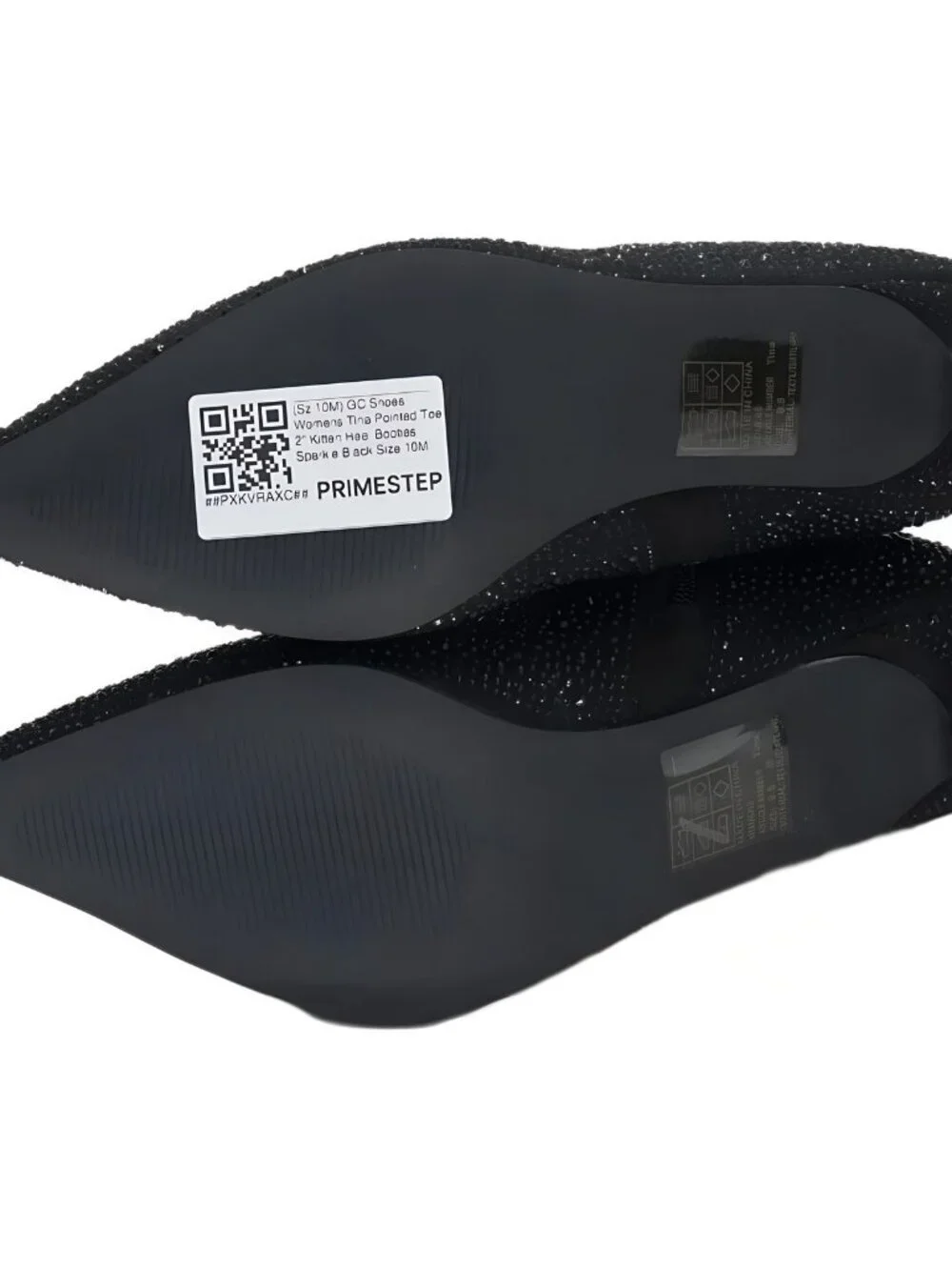 GC Shoes Tina Pointed Toe Sparkle Kitten Heel Booties Women's 10M - Picture 6 of 6